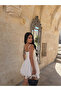 White Liora Eyelet Corsage Dress - 4