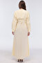 Bolerosu Buckle Decorated Glossy Dress - 8