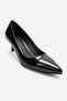 Jalen Black Patent Leather Genuine Leather Women's Low Heel Shoes - 3