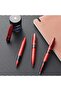 ICON 9111 Metallic Red Rollerball Pen with Glossy Black PVD Trims - 2
