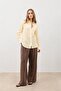 Yellow Textured Women's Shirt