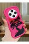 Redmi 14C Compatible Case Camera Protector Red Silicone Couple Phone Case Tree Pattern