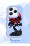 Infinix Hot 40 Compatible Case Camera Protector Blue Silicone Couple Phone Case Tree Pattern - 2