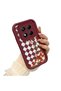 Xiaomi Redmi Note 14 Pro Plus 5g Compatible Case Camera Protector Burgundy Silicone Couple Phone Case Floral Pattern - 3