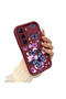 Infinix Hot 60 Compatible Case Camera Protector Claret Red Silicone Couple Phone Case Butterfly Pattern - 2