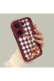 Vivo X200 Fe Compatible Case Camera Protector Burgundy Silicone Couple Phone Case Floral Pattern - 3