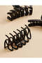 Women Black Hair Claw Set (Pack Of 3) - 3