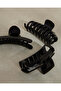 Women Black Hair Claw Set (Pack Of 3) - 3