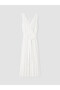 Esvab • Modern & Distinctive V-Shaped Double-Breasted Layered Dress - 6