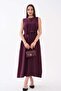 Women's Sleeveless Belted Dress - 3