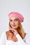 Women's Pink Wool Plush French Painter Beret Hat