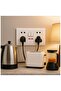 Universal Double Wall Socket with Switches, 2-Outlet Power Point, White - 6