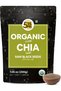 Certified Organic Chia Seeds 200gm | Organic Raw Unroasted Black Chia Seeds for eating with Omega 3 and Fibers