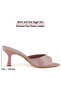 Allison Powder Patent Leather Pointed Toe Thin Heeled Slippers - 3