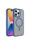 iPhone 15 Pro Case Magsafe Supported Camera Raised Matte Anti-Fingerprint Silicone Brsa - 6