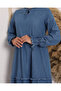 Three Piece Washed Denim Dress - 3