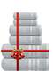 Infinitee Xclusives Premium Grey Bath Towel Set - 100% Turkish Cotton 2 Bath Towels, 2 Hand Towels, 2 Washcloths - Soft, Absorbent, Durable – Quick Dry - Perfect for Daily Use by Infinitee Xclusives