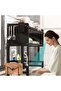 Over Sink Kitchen Dish Drying Rack - Black Metal Dish Rack with Multi Layer Storage Organizers, Utensil Holder & Space Saving Kitchen Organizer - 6