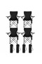 Damel Century 4-Pack Portable Folding Camping Chairs - Black | طقم 4 كراسي تخييم قابلة للطي - أسود
