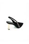 4021 Black Heeled Evening Dress Women's Shoes - 4