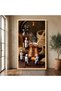 Turkish Coffee Cezve 30x40 Gallery Wrapped Canvas Print | Copper Coffee Pot Wall Art | Whimsical Chefs Kitchen Cafe Decor - 2