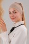 Women's Hijab Magic Adhesive Non-Slip Bandana Sports Cap Milky Brown - 2