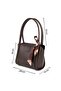 Black, Cream, Brown 3-Pack Faux Leather Shoulder & Hand Bag - 3