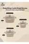 Life Smile Granite Nonstick Cookware Set with Lids – Induction Compatible Aluminum Pots, PFOA-Free, Scratch Resistant - 3
