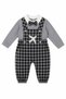 Baby Boy Airplane Detail Badi Salopet Set 15356 - 5