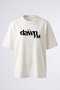 Dawn Fm Design Printed Oversize White T-Shirt