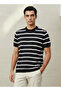 STRIPE KNITTED CREW TEE