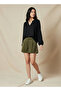 V NECK WOVEN TOP - 3