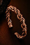 Women's Copper Bracelet Rope Weave Model Handcrafted Adjustable Copper Bracelet