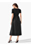 KNIT WOVEN DRESS - 6