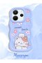 Redmi Note 14 4g Compatible Case Camera Protector Blue Silicone Couple Phone Case Cat Pattern - 2