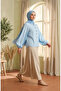 Viscose Fabric Polka Dot Shirt 6240-02 Blue - 2