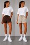 2-Pack Advantageous Pack Women's Lace-Up Double Pocket Comfortable Cut Shorts