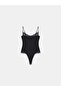 32730 Lace Detailed Strappy Bodysuit-Black - 5