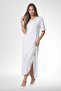 Mecit 6379 Ecru Women's Melisa Fabric Nightgown - 5