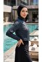 Full Covered Hijab Swimsuit Ethnic Patterned Jawhara 4-Piece Set Swim Beachwear - 6