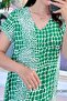 V-Neck Viscose Dress 6Y286 - 4