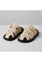 (Bianca) Rubber Non-Slip Comfortable Sole Casual Women's Slippers Beige - 8