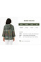Women's 4/3 Capri Sleeve Hooded Italian Style Zippered Cotton Thin Fabric Jacket - 5