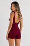 Body-Hugging Backless Gathering Bodysuit Sports Yoga Leggings Jumpsuit - 2