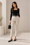 Women's Buckle Ballerinas Daily Stylish Flat Shoes Li̇ya - 3
