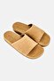 Men Ojal Slip On Slides, Tan - 2
