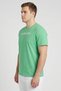 Jeans Men Crew Neck Short Sleeve Brand Logo T-Shirt, Green - 3