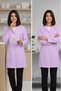Women's Shirt Collar Long Sleeve Long Length Color Options Alpaca Fabric Doctor and Nurse Coat - 7