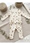 Star and Moon Patterned 100% Cotton Baby Pajama Set – Star and Moon Long Sleeve Set - 2