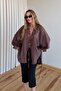 Brown Lace Transparent Blouse - 5108 - 5